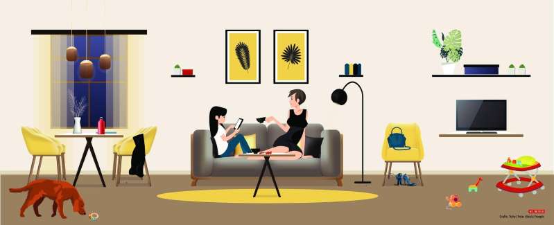 An insight into the apartments of the Austrians