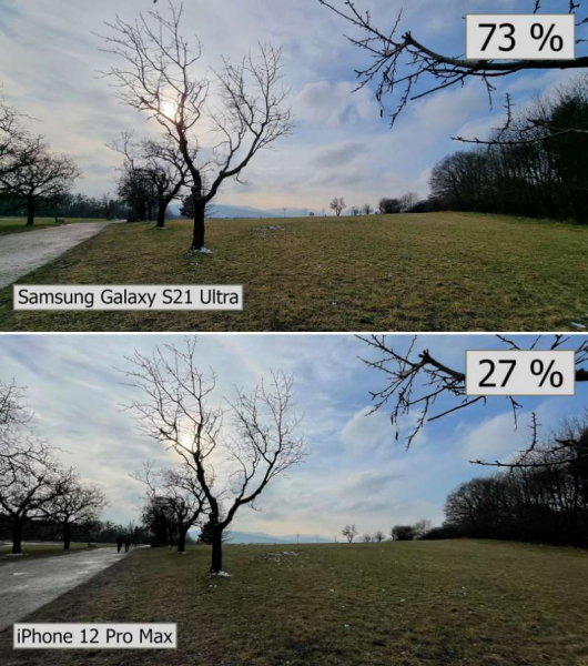 Camera blind test: Samsung Galaxy S21 Ultra vs. iPhone 12 Pro Max