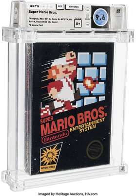 1986 Super Mario Bros rare video game cartridge sold for $ 660,000