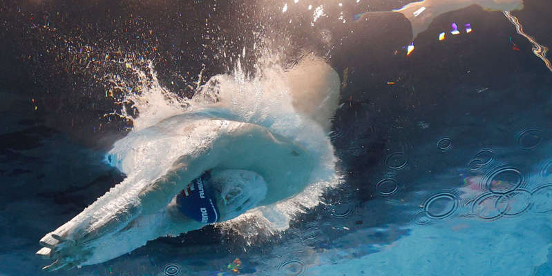 Our swimming star Auböck entered the Olympic final with a record
