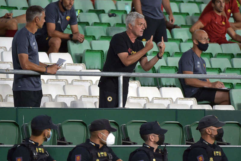 AS Roma coach José Mourinho caused a stir once again