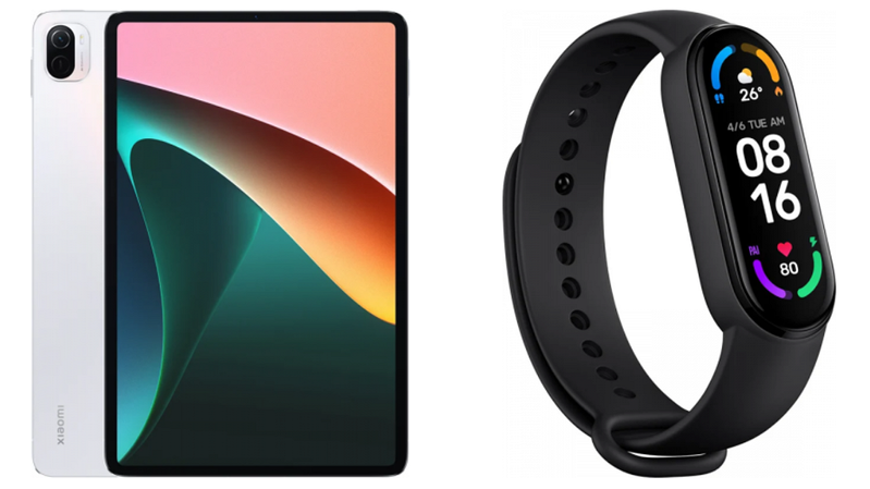 The Xiaomi Pad 5 tablet and the hit fitness bracelet Mi Band 6 NFC finally reached Russia