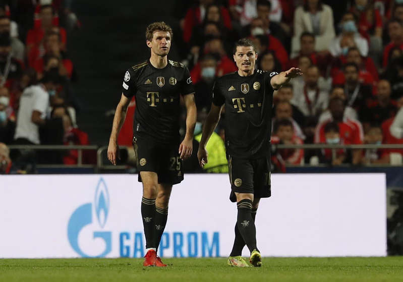 Ronaldo as the match winner for ManUnited, Sabitzer celebrates with Bayern
