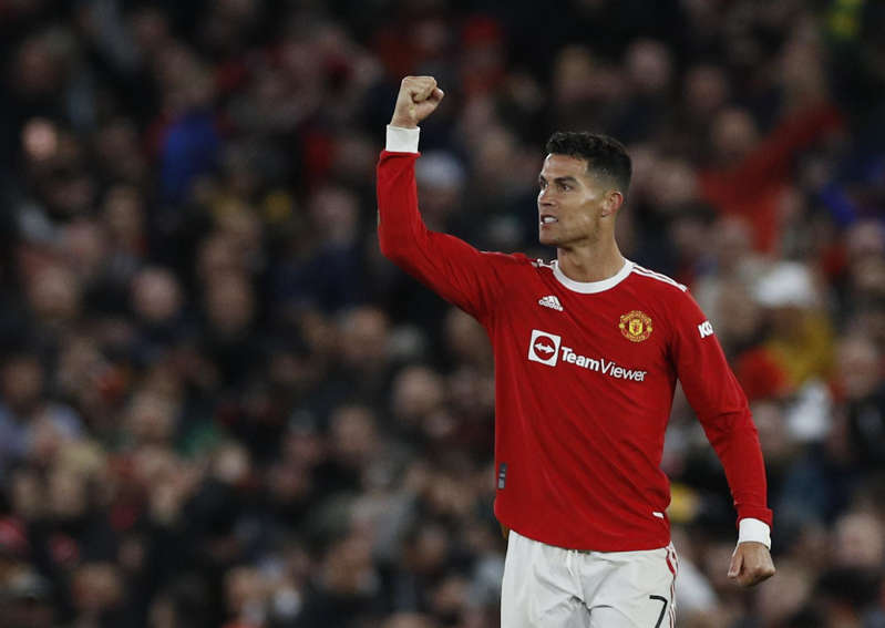 Ronaldo as the match winner for ManUnited, Sabitzer celebrates with Bayern