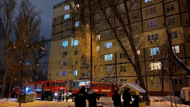  A two-room apartment turned black: a fire broke out in a high-rise building in Dnipro 