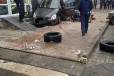 I did not miss Lada: in the Kharkiv region, a drunk KIA driver flew into a supermarket