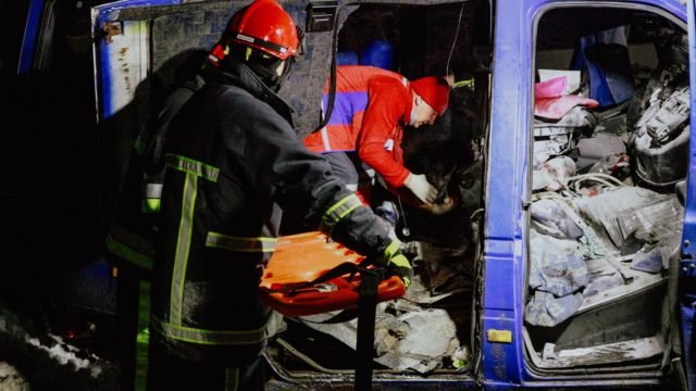 Minibus got into an accident near Ternopil , 10 victims 