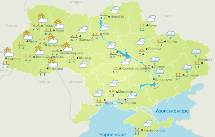 Temperature swing continue: during the week it is predicted from +15 to -9 