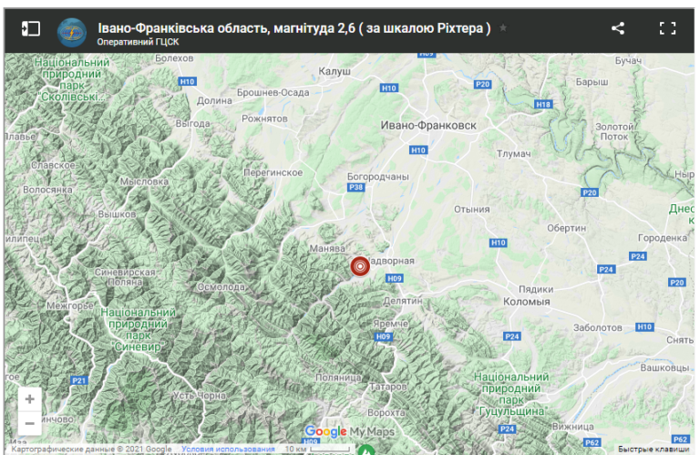  There was an earthquake in Ivano-Frankivsk region 