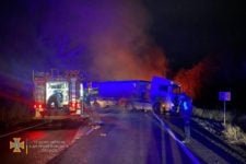  The driver burned out in the passenger compartment: an accident in the suburb of Krivoy Rog ended in a fire 