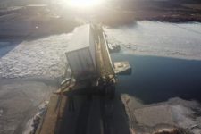 Under Mykolayiv, a truck drowned a pontoon site and blocked the passage