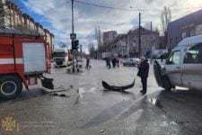 The driver did not hear special signals: in Zaporozhye, the minibus collided with a fire truck