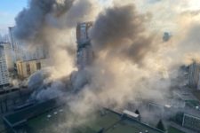 The rocket of the invaders hit a residential building in Kyiv: there is significant damage