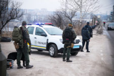 All Ukrainian nuclear power plants and the Kiev hydroelectric power station were taken under heavy guard by the National Guard