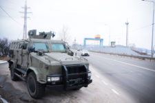 All Ukrainian nuclear power plants and the Kiev hydroelectric power station were taken under heavy guard by the National Guard