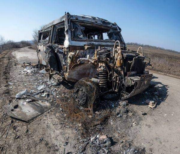 The pride of the Russian defense industry: the Lynx armored car before and after the meeting with the defenders of Ukraine