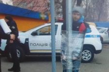 In Cherkassy, ​​a man was tied to a pole for trying to steal a sausage