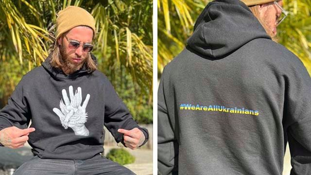 We are all Ukrainians: PSG star Ramos sells hoodies to help Ukrainians