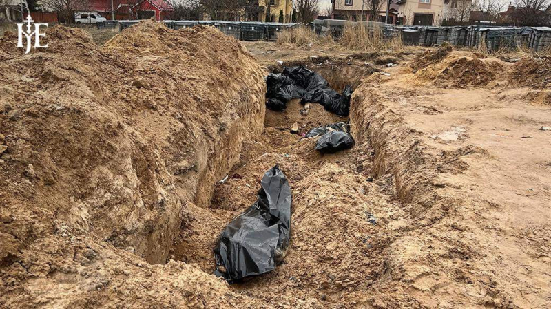 Epifaniy served a memorial service in Bucha for civilians tortured by Russians