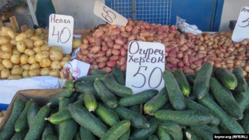 In the markets of Sevastopol began to sell vegetables and fruits with the inscription "from Kherson"