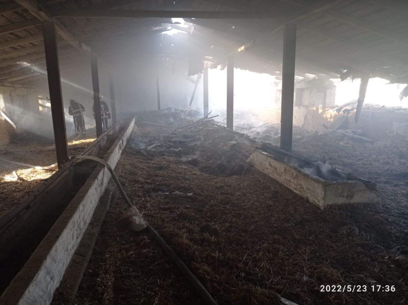 The Sumy region was fired from Russia with mortars and artillery: the farm caught fire