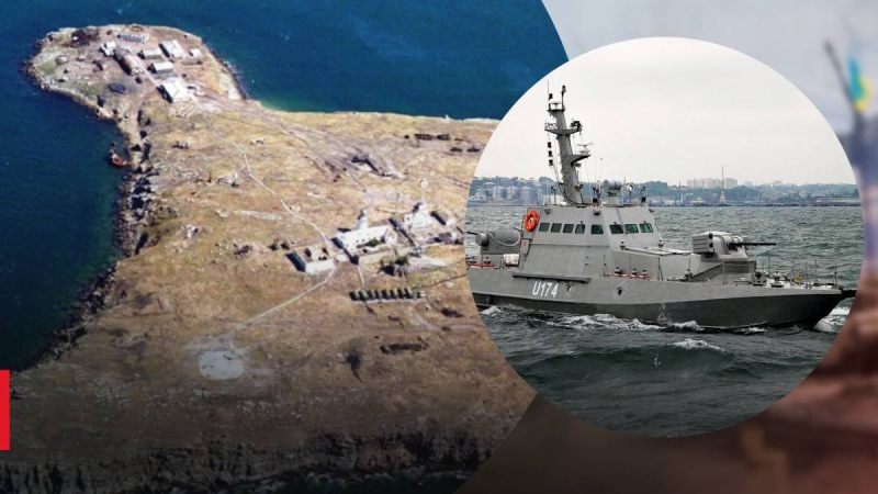 A captured Ukrainian boat was spotted near Serpentine Island: there may be provocations