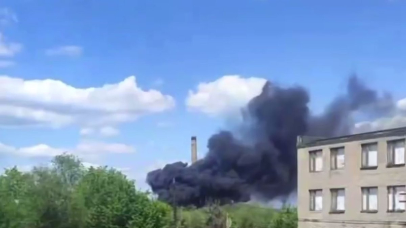 A fire broke out in Dnipro: a column of smoke is visible, although there were no arrivals