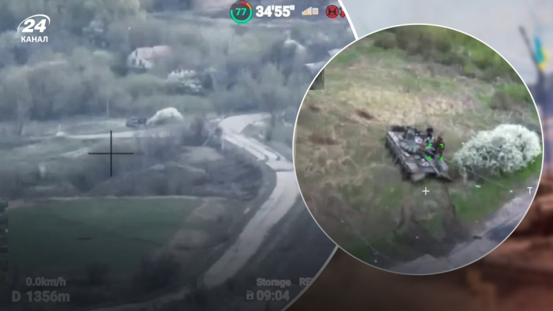 SOF soldiers showed how they neutralized a Russian tank using a kamikaze drone