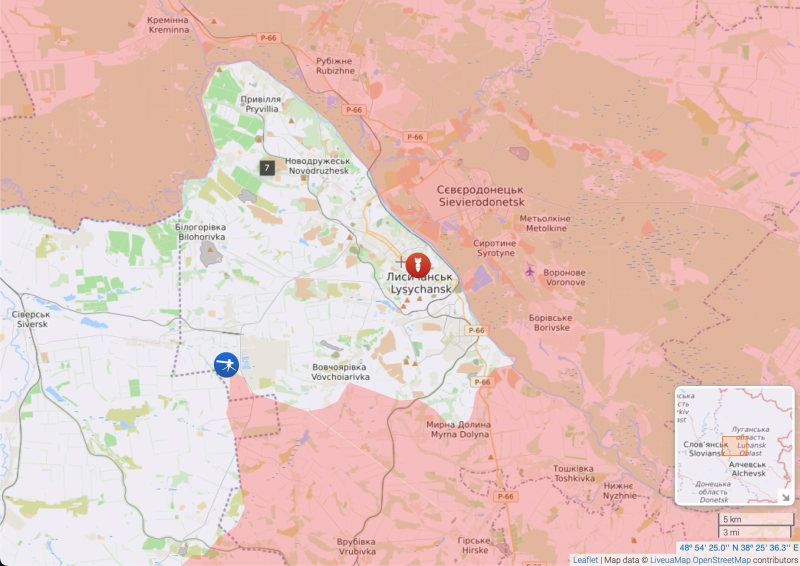 Fighting continues near the Lisichansk Oil Refinery, there the occupiers are conducting assault operations