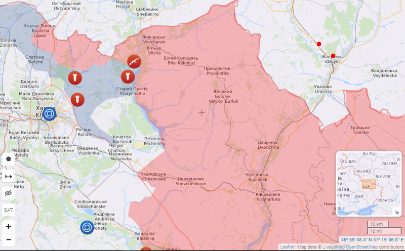 APU pushed back from the center Severodonetsk: map of military operations as of June 13Russian infidels are also advancing. In particular, they stormed the settlements of Dolina and Bogorodichnoye, but to no avail. At the same time, the Russians received new equipment instead of the old damaged one. We are talking about 100 units.</p>
<p>On the <strong>Donetsk direction</strong>the Russian invaders did not give up their intentions to cordon off our troops in the areas of the cities of Severodonetsk and Lisichansk. Therefore, they are advancing there and blocking the logistics supply routes from Bakhmut. Also, the enemy makes up for losses. For example, the directions of the settlements of Kremennaya and Starobelsk moved more than 80 pieces of weapons and military equipment.</p>
<p>In the <strong>Severodonetsk direction</strong>, Russian infidels stormed the city, enlisting the support of artillery. In part, this assault was successful, the Russians pushed our units out of the city center. The fighting continues.</p>
<p class=