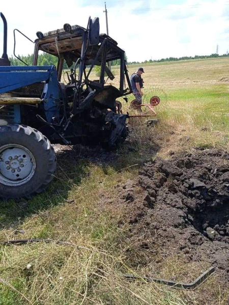  A tractor exploded on an unknown device near Kharkov: the driver died on the spot