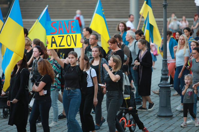 In Dresden, people went to a large-scale rally in support of Ukraine: Ukrainians actively thanked