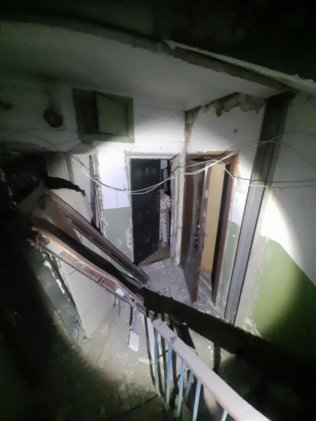Russians hit the center of Kramatorsk at night: high-rise buildings were damaged, there are wounded