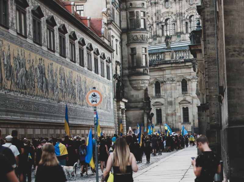 In Dresden, people went to a large-scale rally in support of Ukraine: Ukrainians actively thanked