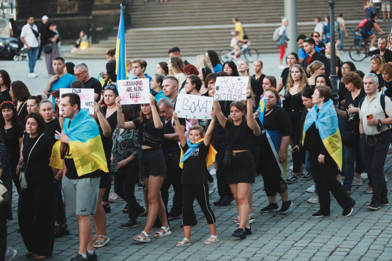 In Dresden, people went to a large-scale rally in support of Ukraine: Ukrainians actively thanked