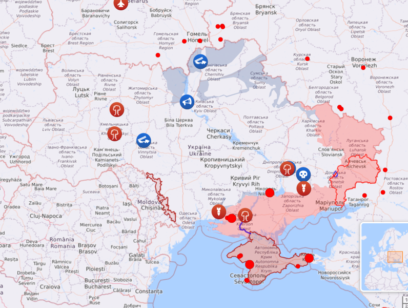 Occupiers unsuccessfully attacked near Maisky and Kodema: map of hostilities as of August 25