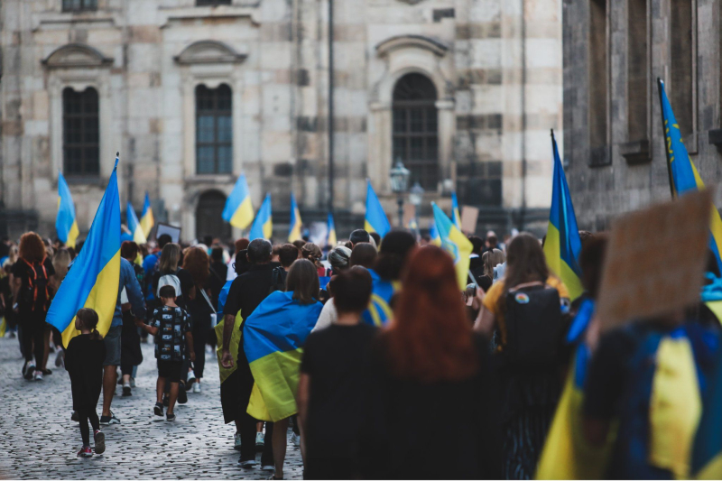 In Dresden, people took part in a large-scale rally in support of Ukraine: Ukrainians actively thanked
