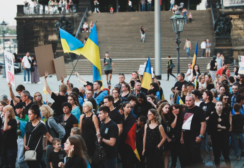 In Dresden, people took part in a large-scale rally in support of Ukraine: Ukrainians actively thanked