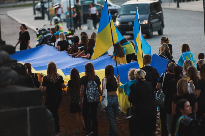 In Dresden, people took part in a large-scale rally in support of Ukraine: Ukrainians actively thanked