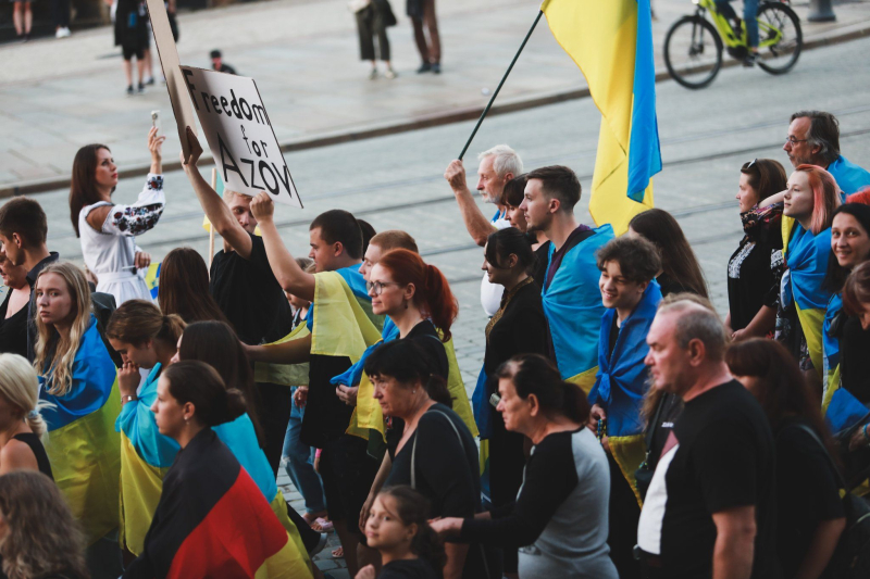 In Dresden, people went to a large-scale action in support of Ukraine: Ukrainians actively thanked