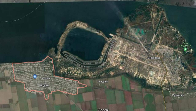  The occupiers are shelling the ZNPP from Vodyanoye and preparing provocations under the Ukrainian flag