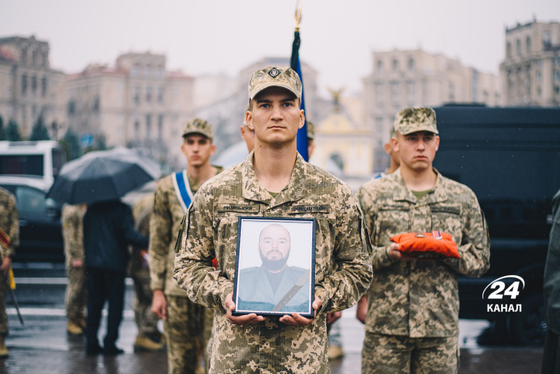 Ukrainian defender Roman "Yashka" Kosenko said goodbye in Kyiv