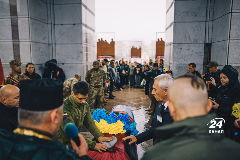 Ukrainian defender Roman "Yashka" Kosenko said goodbye in Kyiv