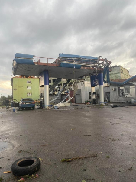 Damaged buildings and trees: bad weather swept across Ukraine