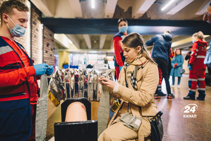 In the Kiev metro they trained to provide medical care: how it was – photo report 24 channels
