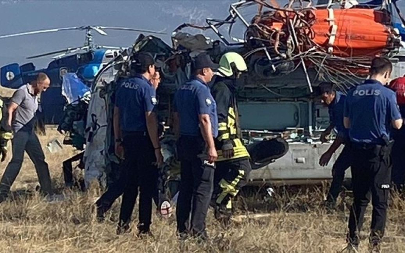 В Turkey crashed a fire helicopter with Russians (photo, video)