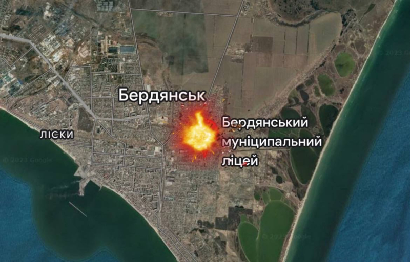 Explosions occurred in Berdyansk at the lyceum, where the polling station is located — Fedorov