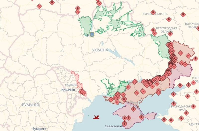 Map of combat operations as of 09.25.2023 – situation at the front