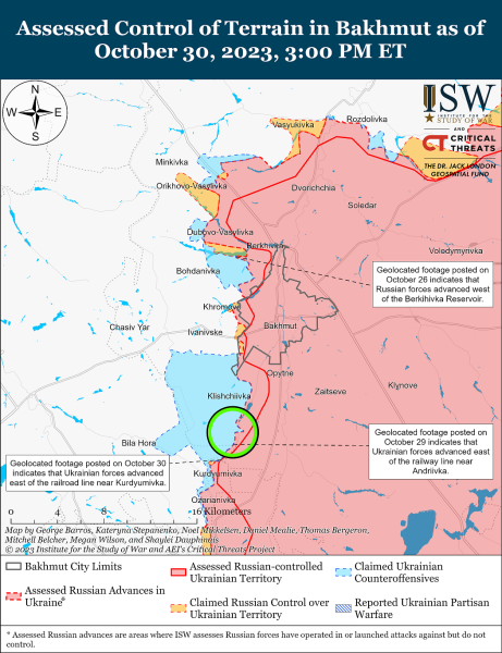 The Ukrainian Armed Forces are successful in the Bakhmut region and in the Zaporozhye region - ISW