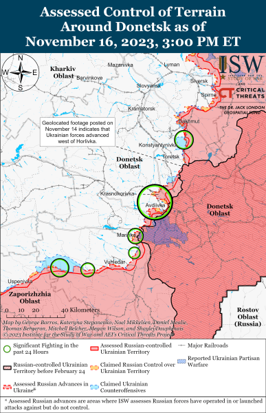 Map of military operations for November 17, 2023 - the situation at the front